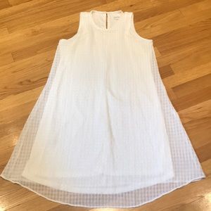 Calvin Klein White Sleeveless Sundress (W 4)